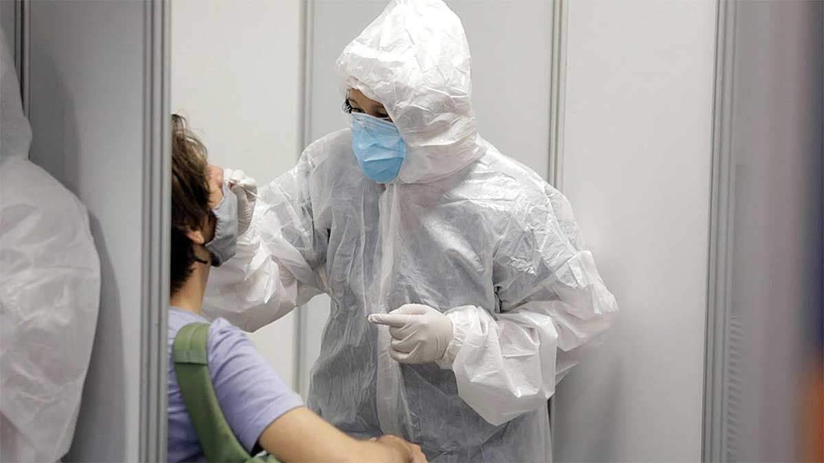 Prueba de coronavirus. Fuente: (Twitter)