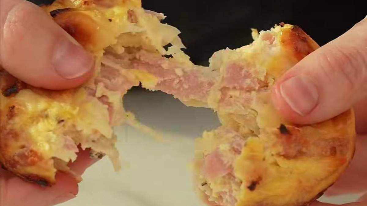 Muffins de cebolla y jamón. Fuente: (Instagram)