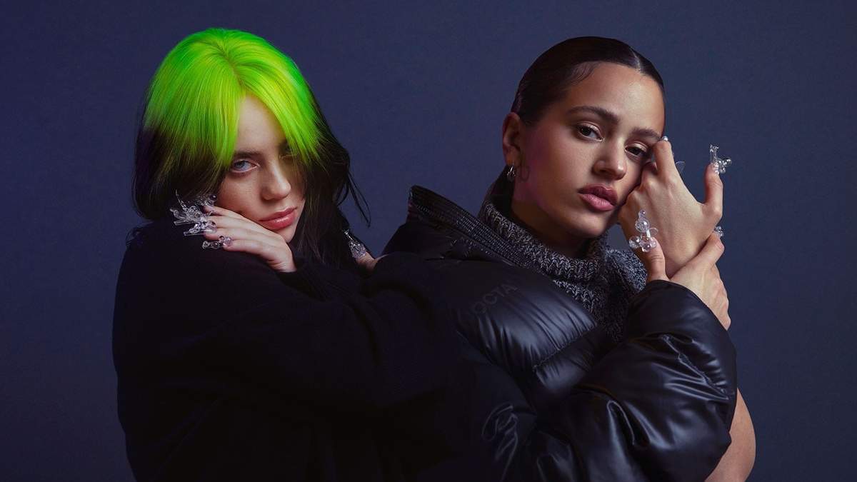 Billie Eilish y Rosalía. Fuente: (Twitter)