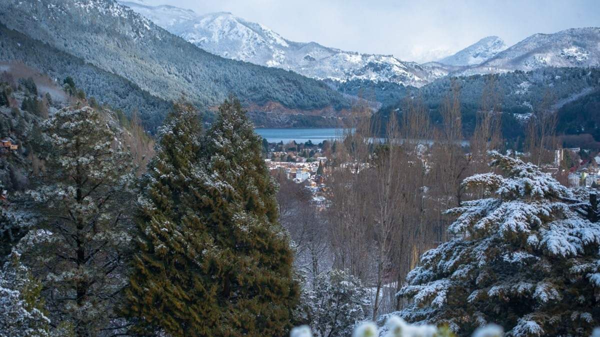 Nieva en San Martín de los Andes. Fuente: (Twitter)