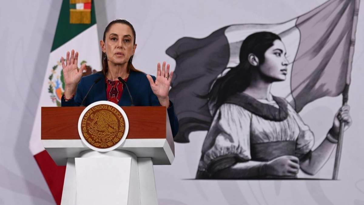 La mandataria Claudia Sheinbaum en la mañanera
