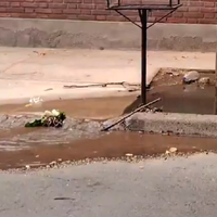 Video: una acequia tapada de basura se desbordó en Ciudad