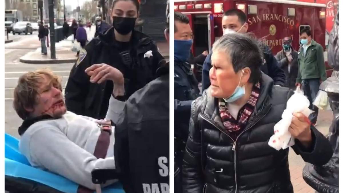 Steven Jenkins, de 39 años, golpeó a Xiao Zhen Xie, de 70, quien se defendió con un palo y logró derribar a su agresor