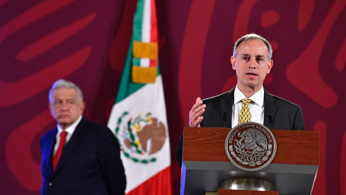 En la imagen, López Obrador y López-Gatell en una conferencia de prensa de 2022