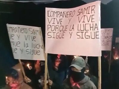 EZLN realiza protestas a siete años del asesinato impune del defensor Samir Flores