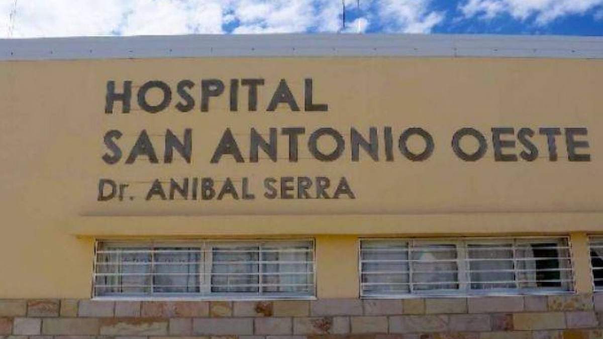 El hospital San Antonio Oeste Anibal Serra. Fuente: (Twitter)