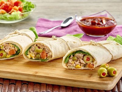 Wrap de atún con masa casera: anotá esta receta facilísima y perfecta para un almuerzo exprés
