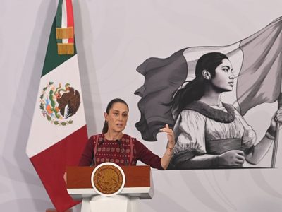 “La gente está contenta y nos apoya”: Sheinbaum sobre liderar aprobación presidencial en la región