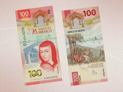 El billete mexicano de 100 pesos de Sor Juana es nombrado el mejor de 2020