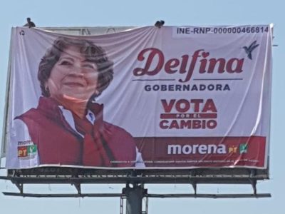 PRI denunciará a Morena por aparición de espectaculares de Delfina Gómez antes del inicio de campaña