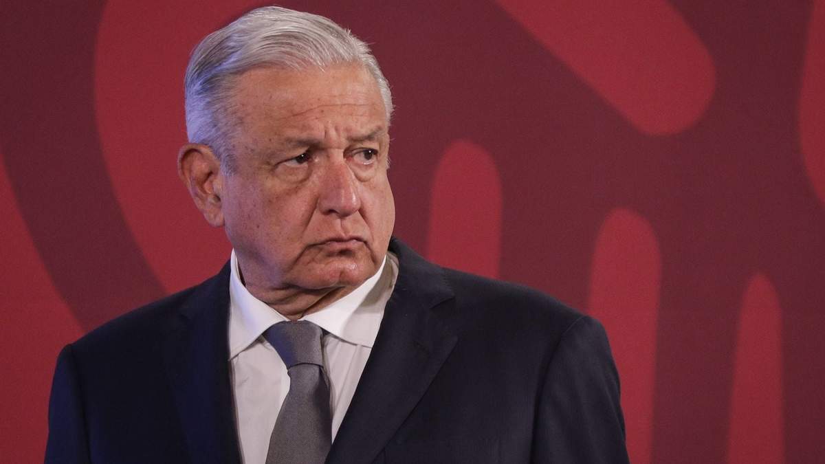 El presidente durante la conferencia en Palacio Nacional
