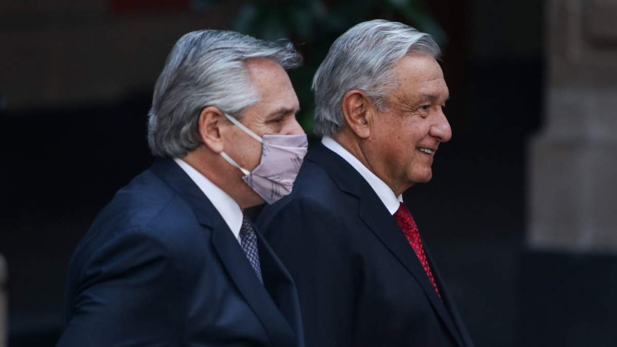 Alberto Fernández y Manuel López Obrador. Fuente: (Twitter)