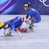 Kamila Sellier sufre cortada facial en patinaje de velocidad en los Juegos Olímpicos de Invierno