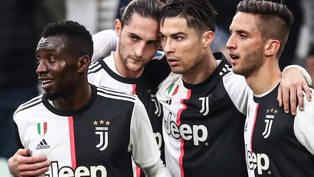 Matuidi, Rabiot, Cristiano y Bentancur. Fuente (Instagram)