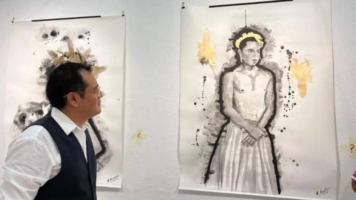 El pintor oaxaqueño José Manuel Montes presenta su exposición “Hombres y Patronos” en Barcelona